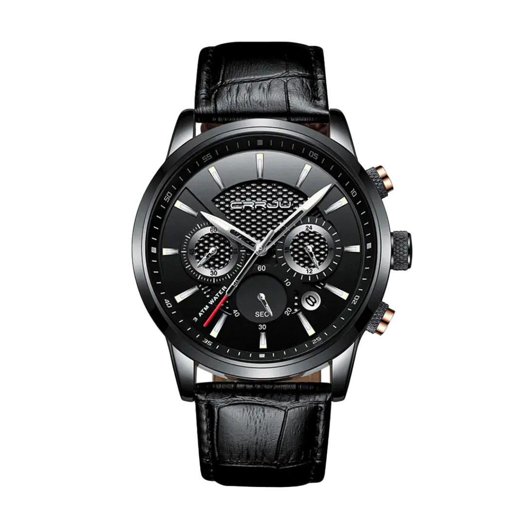 Rowan™ | Men’s Army Leather Watch