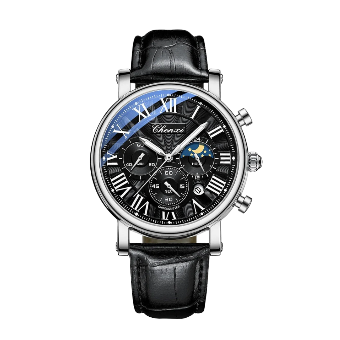 Gregory™ | Chrono Lunar Leather Watch