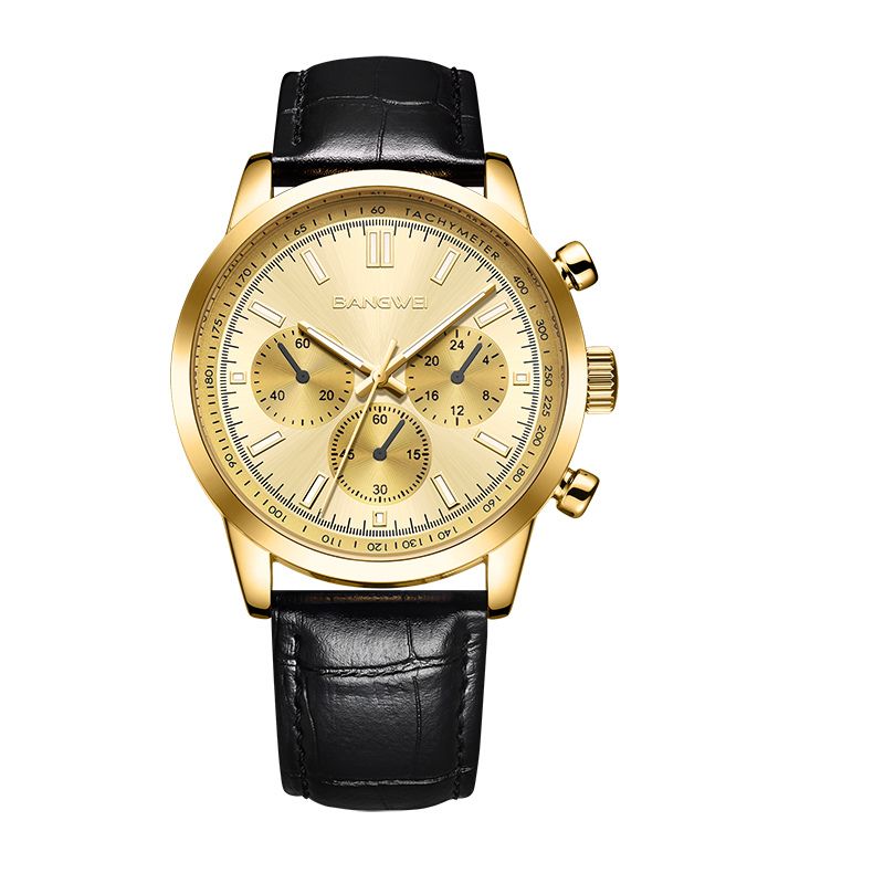 Striker™ | Men’s Military Leather Quartz Watch