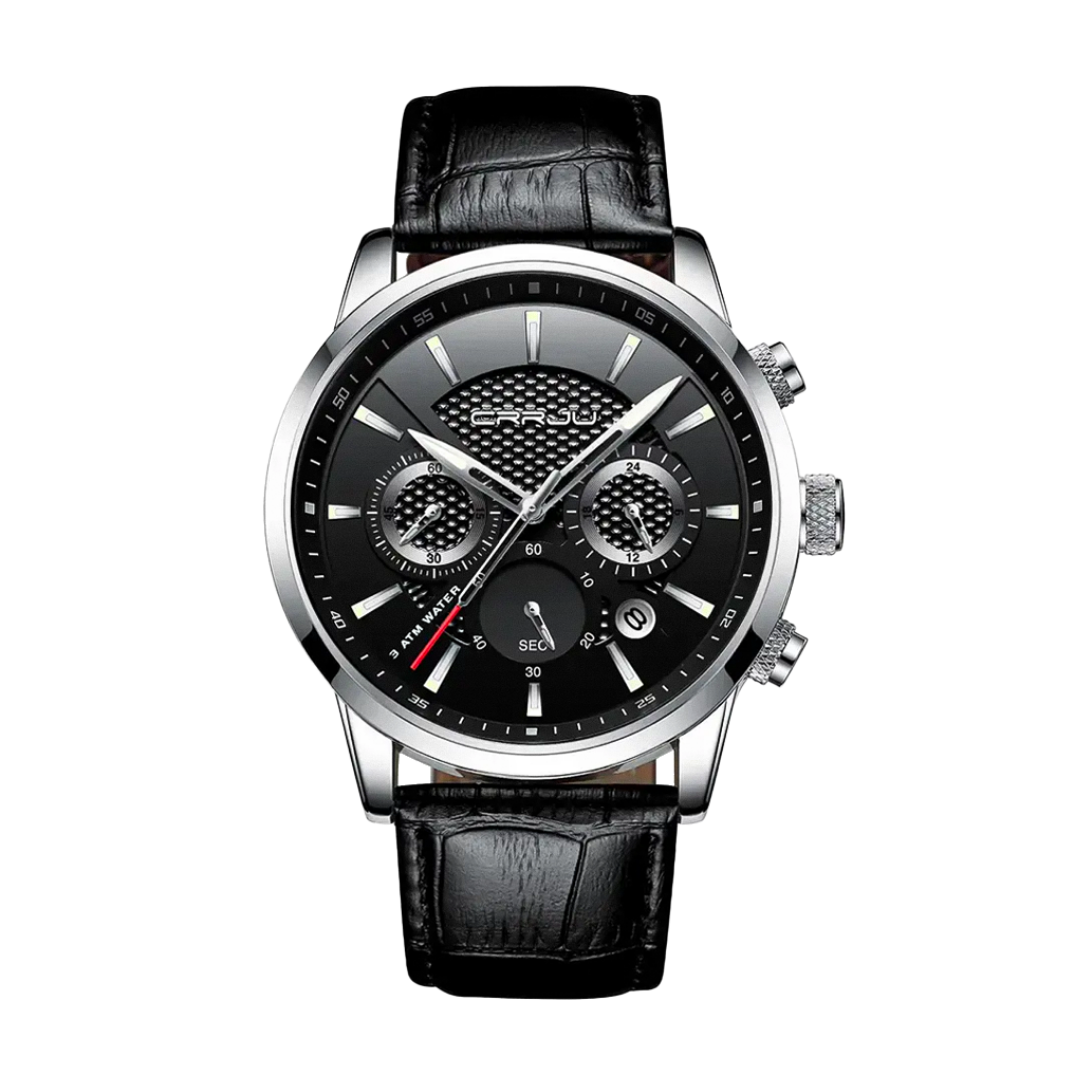 Rowan™ | Men’s Army Leather Watch