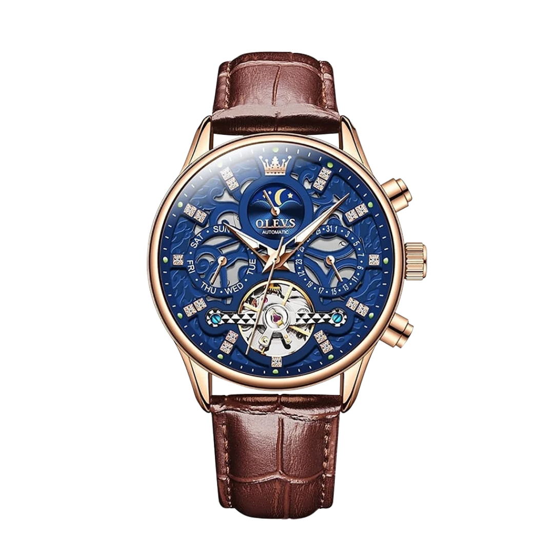 Emmett™ | Men’s Automatic Leather Watch