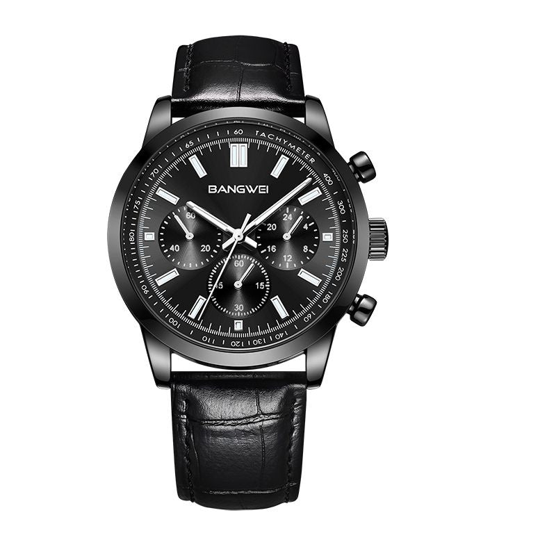 Striker™ | Men’s Military Leather Quartz Watch