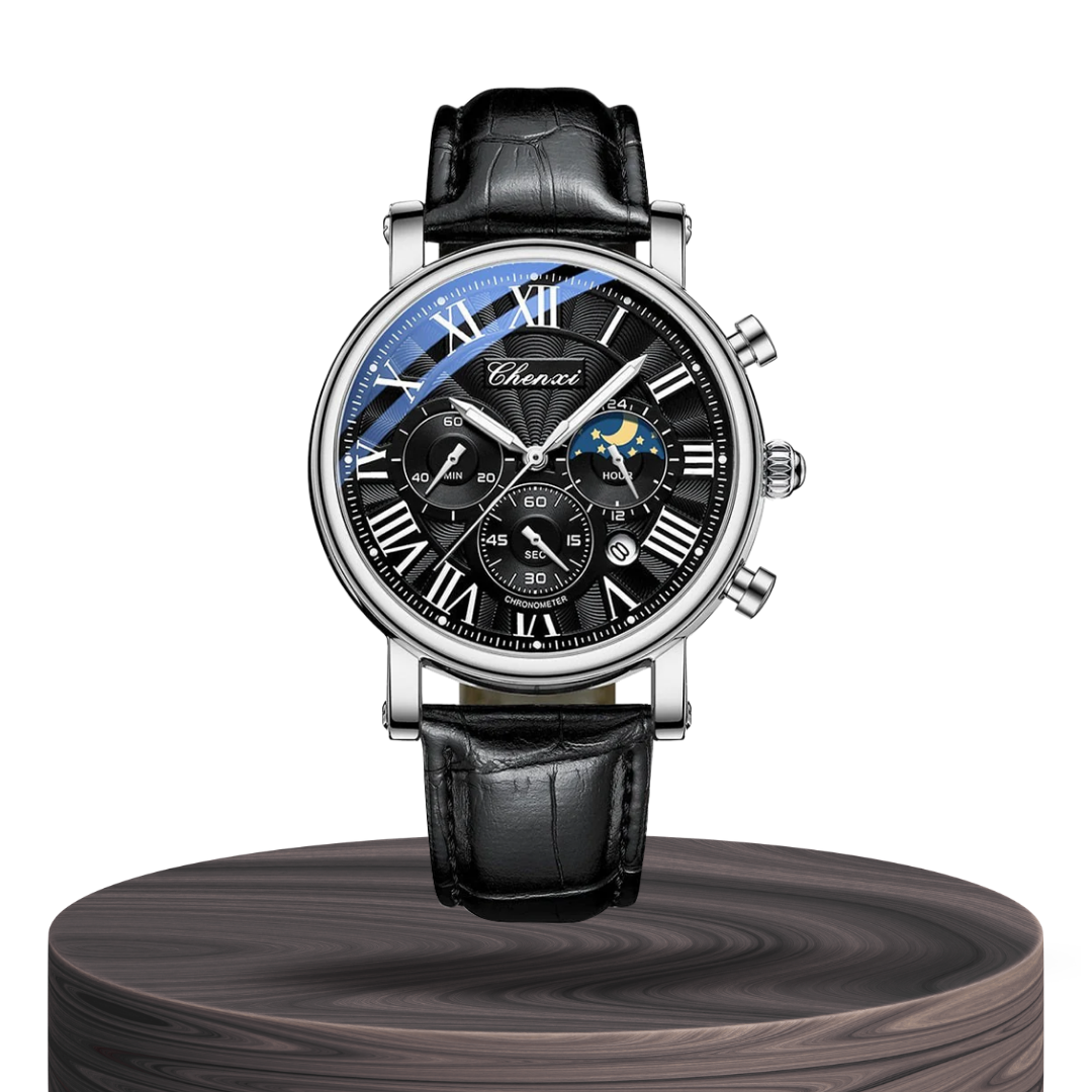 Gregory™ | Chrono Lunar Leather Watch