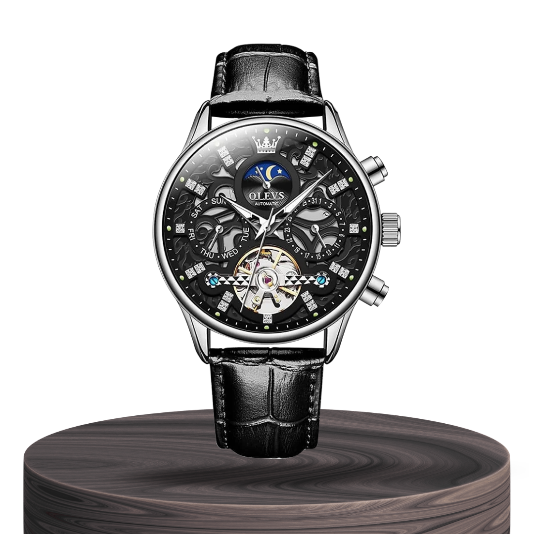 Emmett™ | Men’s Automatic Leather Watch