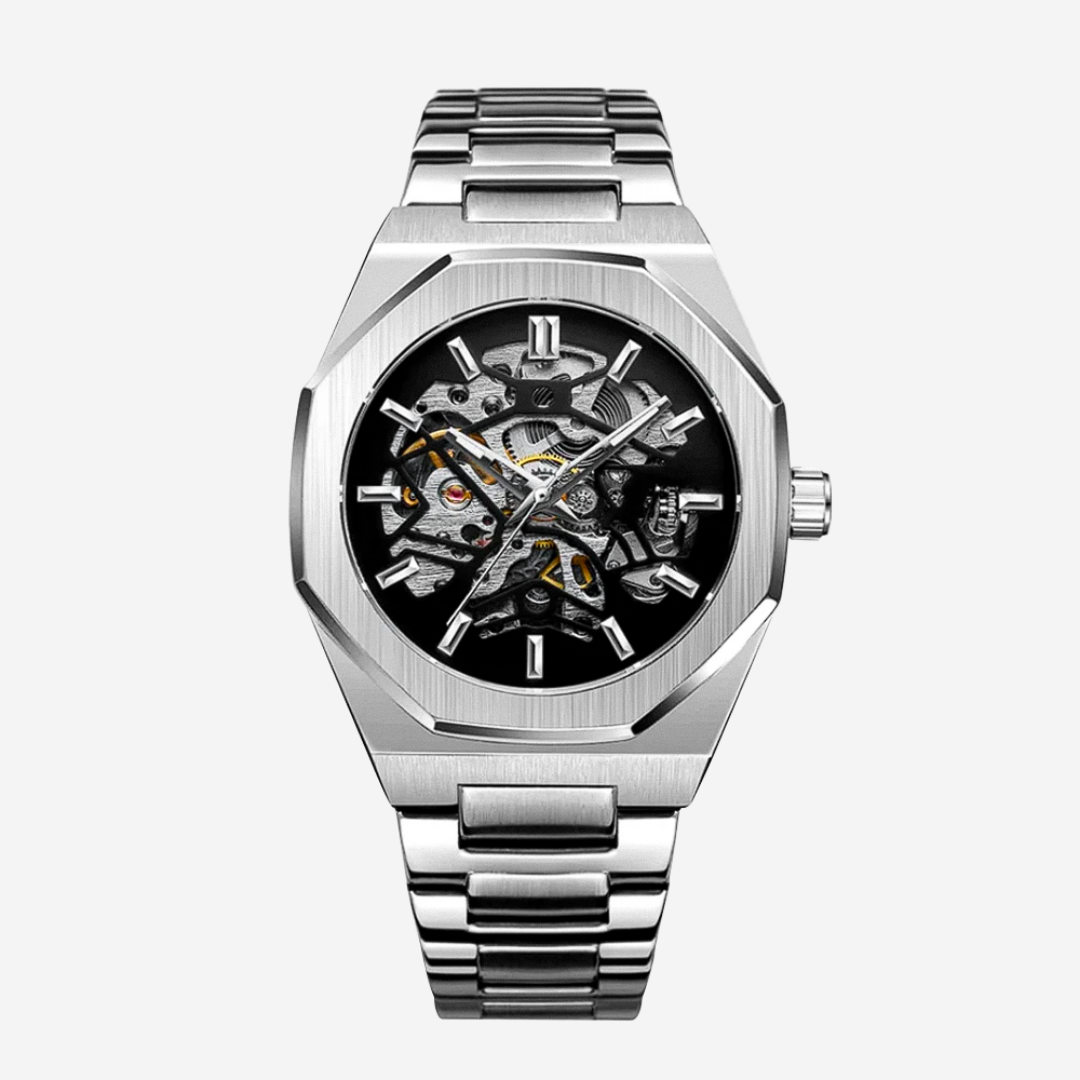 Luca™ | Men’s Skeleton Steel Watch