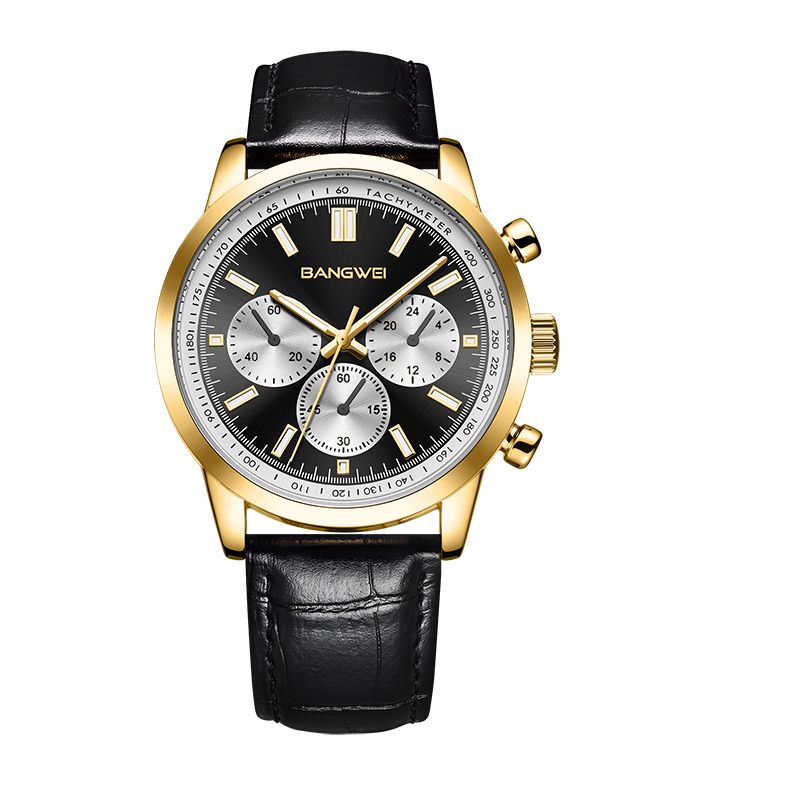 Striker™ | Men’s Military Leather Quartz Watch