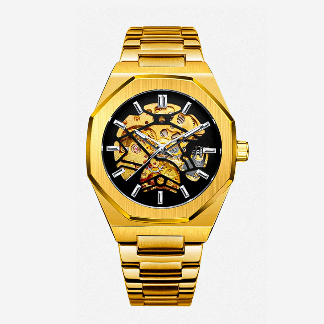 Luca™ | Men’s Skeleton Steel Watch