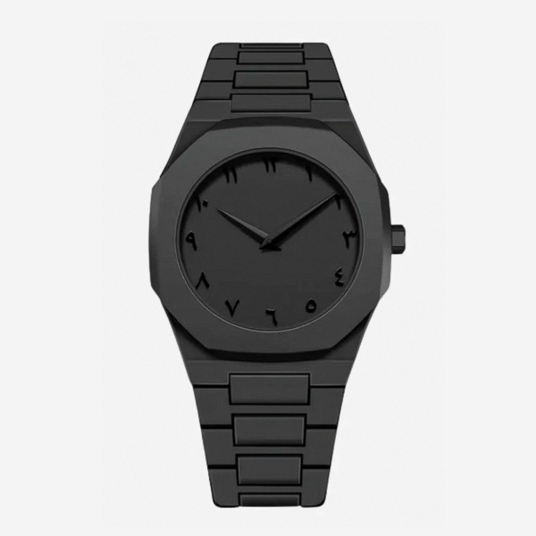 Zain™ | Men’s Bold Black Minimalist Watch