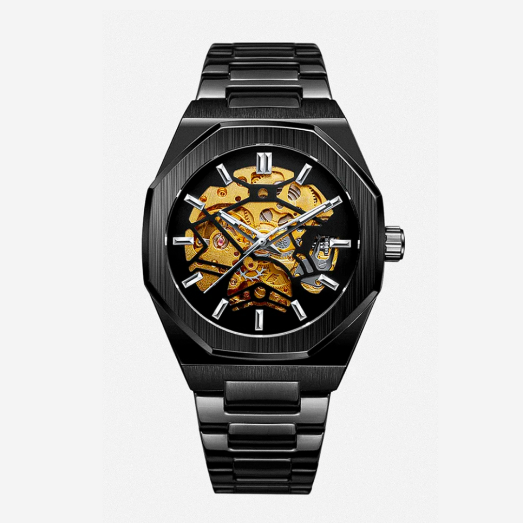Luca™ | Men’s Skeleton Steel Watch