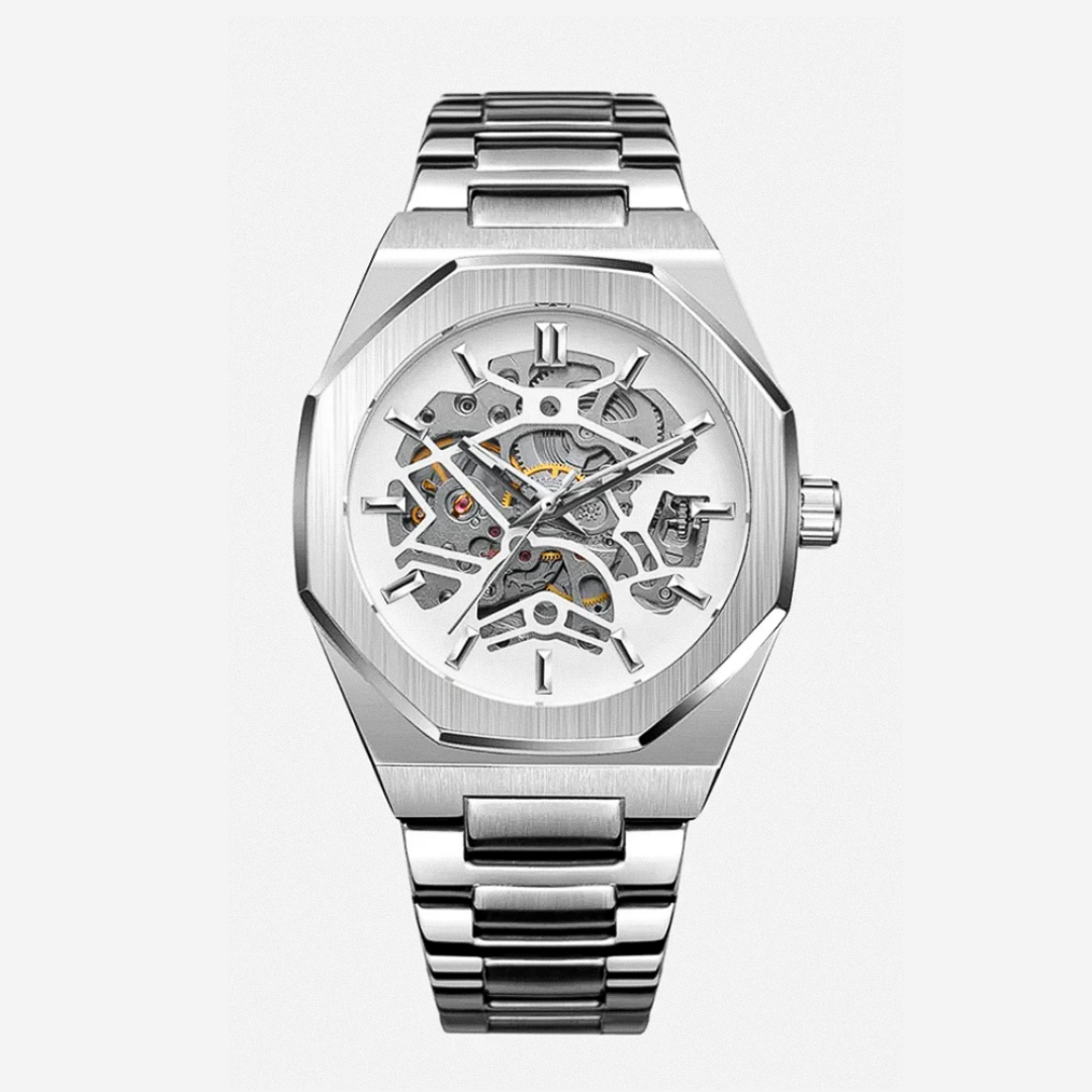Luca™ | Men’s Skeleton Steel Watch