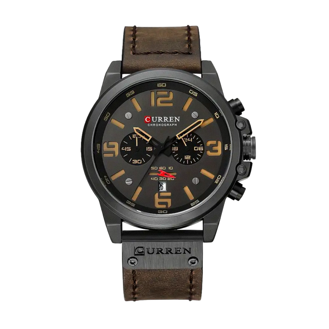 Isaac™ | Men's Retro Leather Wrist Watch