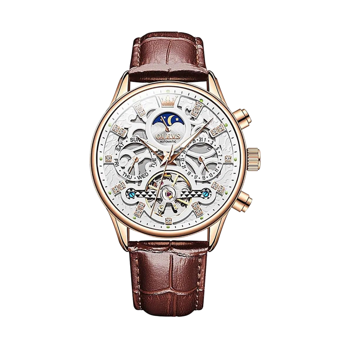 Emmett™ | Men’s Automatic Leather Watch