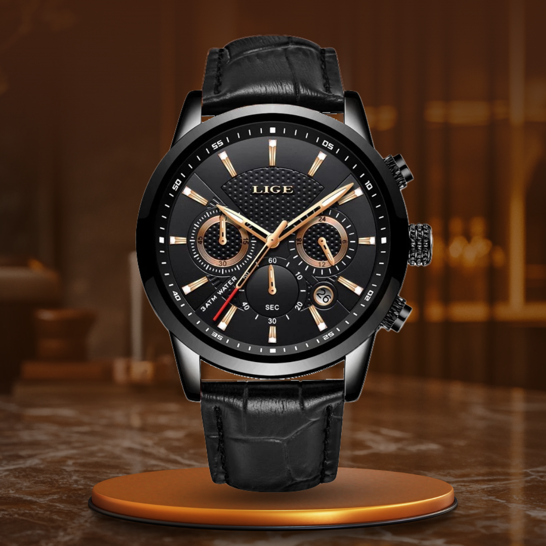 Sentinel™ | Men’s Military Leather Watch