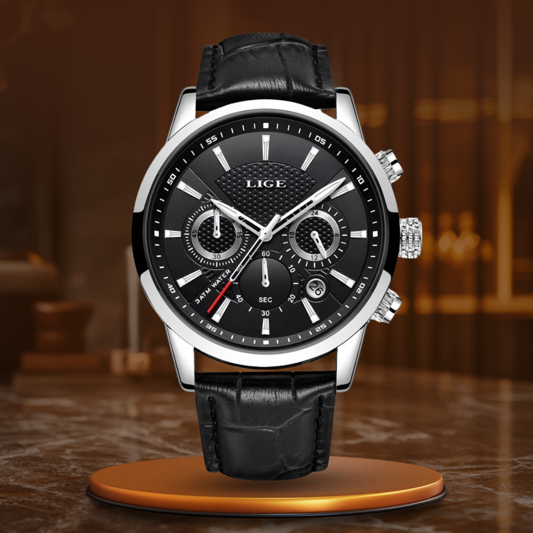 Sentinel™ | Men’s Military Leather Watch