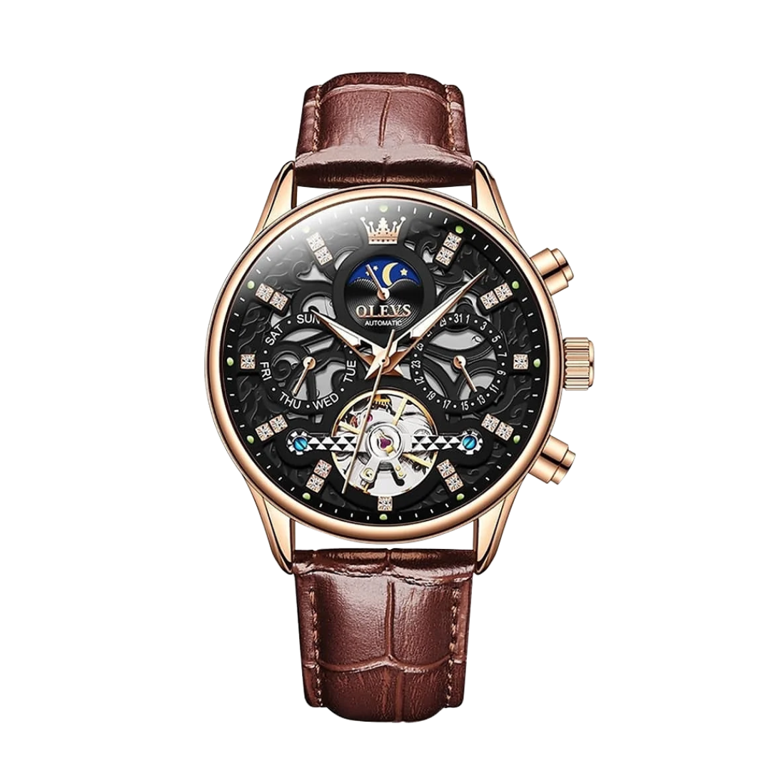 Emmett™ | Men’s Automatic Leather Watch