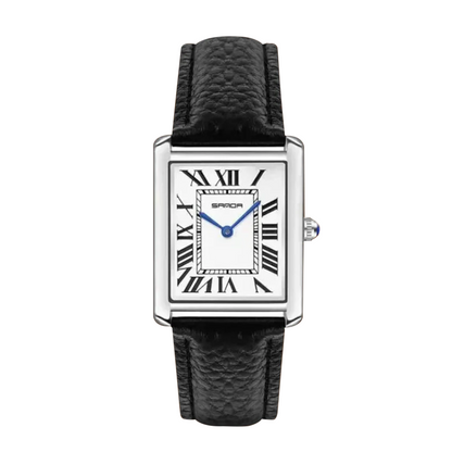 Matthew™ | Unisex Rectangular Silver Watch