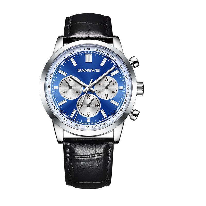 Striker™ | Men’s Military Leather Quartz Watch