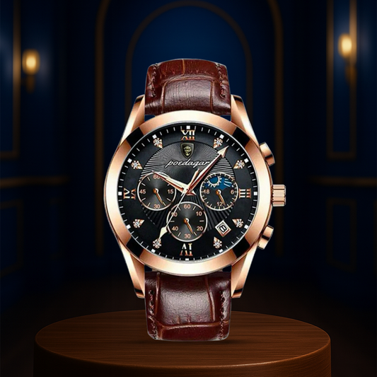Darian™ | Men’s Classic Leather Strap Watch