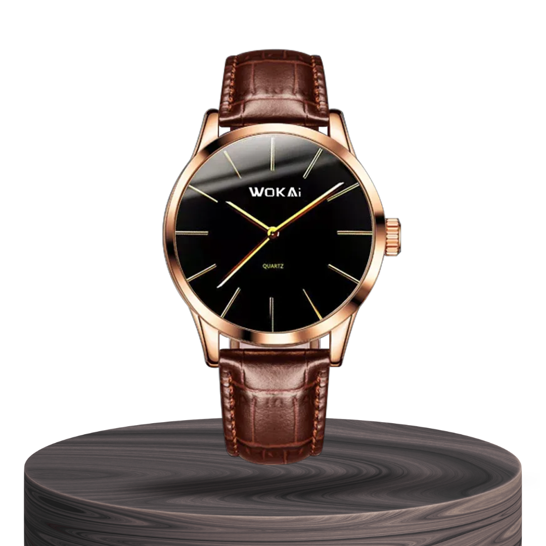 Ian™ | Men’s Elegant Rose Gold Quartz Watch