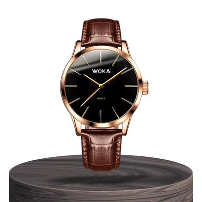 Ian™ | Men’s Elegant Rose Gold Quartz Watch