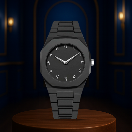 Zain™ | Men’s Bold Black Minimalist Watch