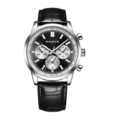 Striker™ | Men’s Military Leather Quartz Watch