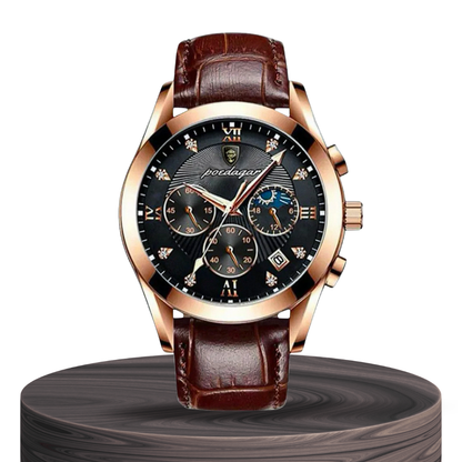 Darian™ | Men’s Classic Leather Strap Watch