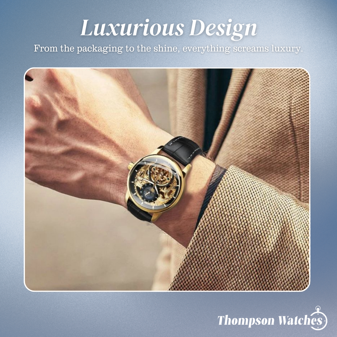 Blake™ | Men’s Skeleton Moon Phase Watch