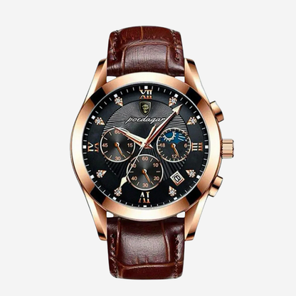 Darian™ | Men’s Classic Leather Strap Watch