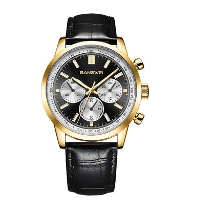 Striker™ | Men’s Military Leather Quartz Watch