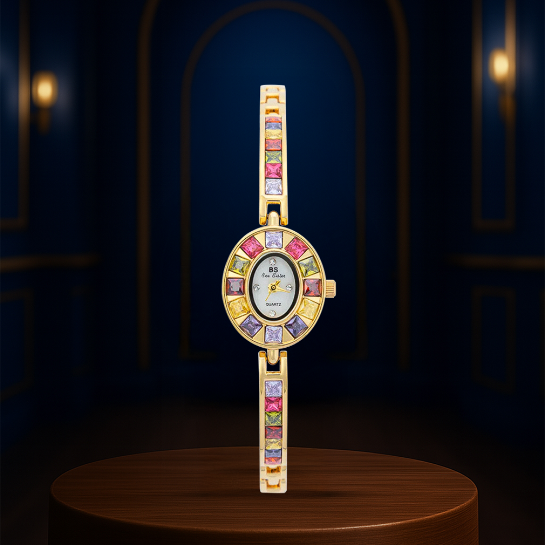 Seravina™ | Women’s Oval Gemstone Watch