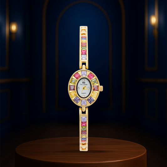 Seravina™ | Women’s Oval Gemstone Watch
