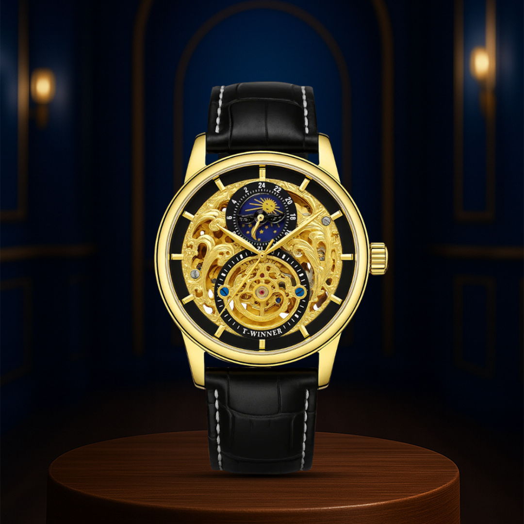 Blake™ | Men’s Skeleton Moon Phase Watch