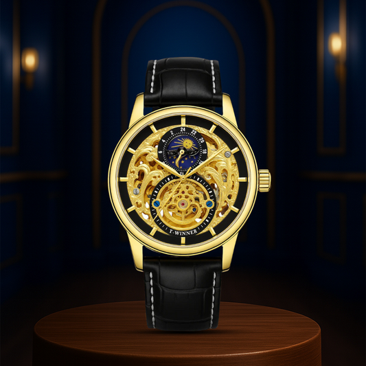 Blake™ | Men’s Skeleton Moon Phase Watch