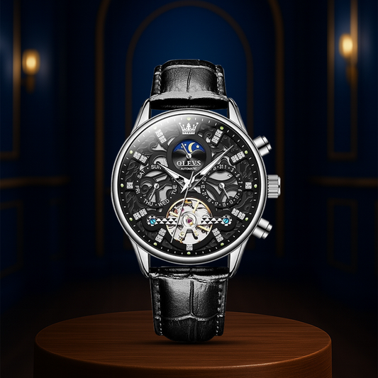 Emmett™ | Men’s Automatic Leather Watch
