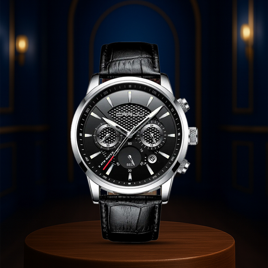 Rowan™ | Men’s Army Leather Watch