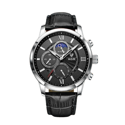 Ruben™ | Men’s Moon Phase Leather Watch